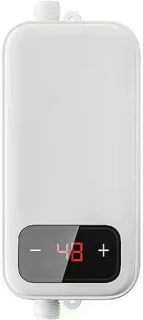 Elektrische doorstroomverwarmer mini boiler 16.7 cm zilver
