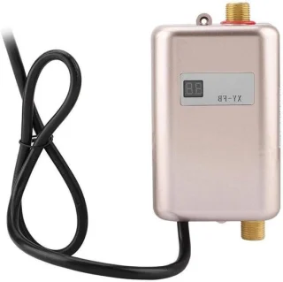 Elektrische doorstroomverwarmer mini voor de keuken, goud
