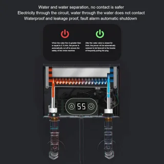 Elektrische doorstroomverwarmer