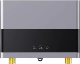 Elektrische doorstroomverwarmer voor keuken en badkamer - 220x178x60mm - grijs
