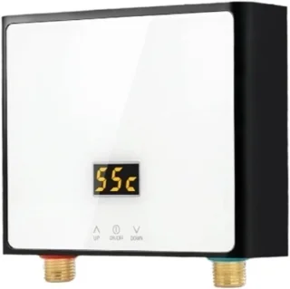 Elektrische Doorstroomverwarmer Wandmodel - Wit