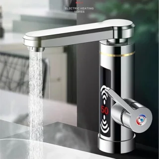 Elektrische doorstroomverwarmer - warmwaterkraan
