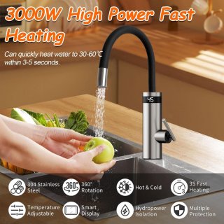 Wat vinden we goed aan de Elektrische doorstroomwaterverwarmer 3000 W