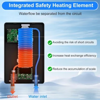 Elektrische doorstroomwaterverwarmer