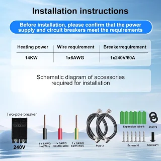 Elektrische doorstroomwaterverwarmer