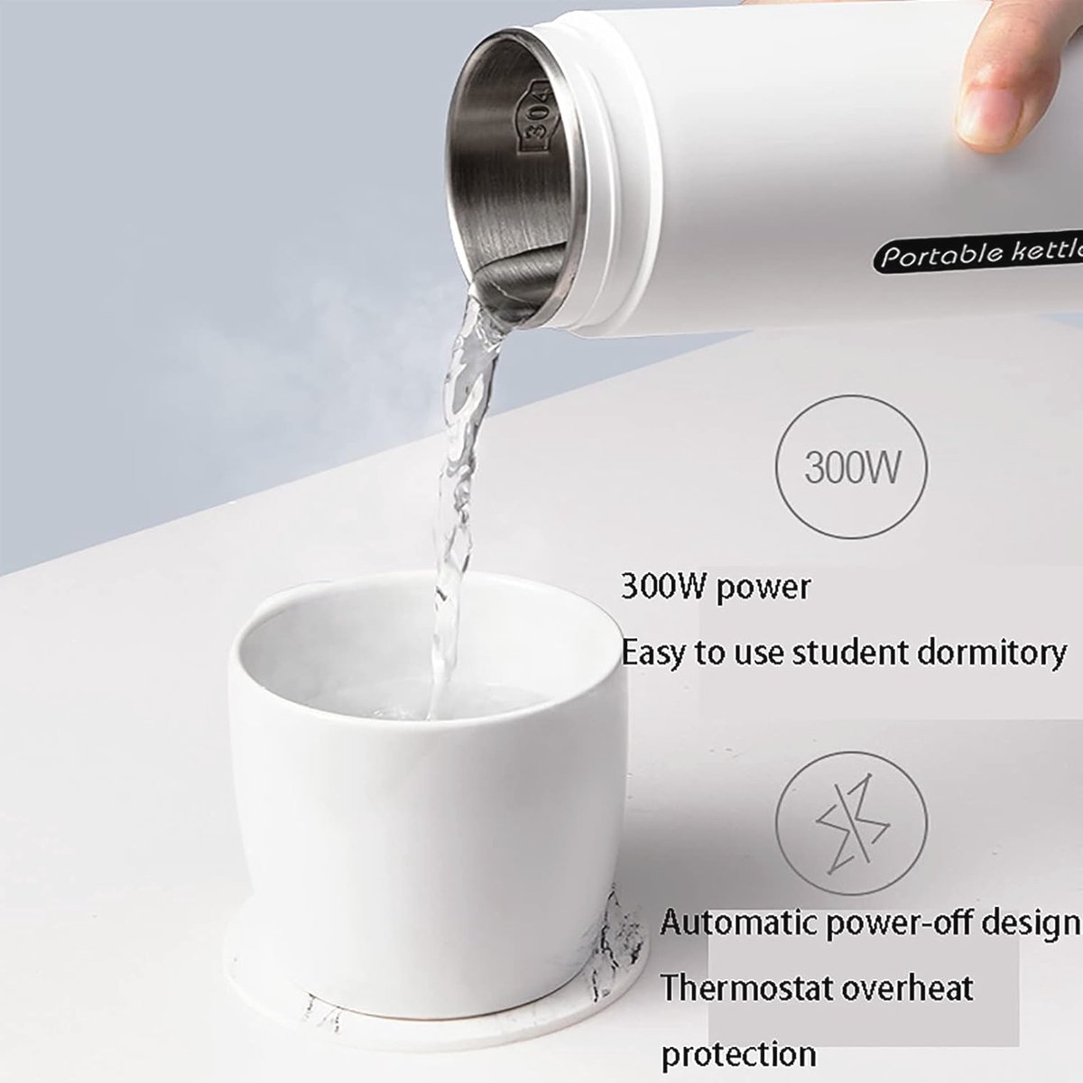 Elektrische Draagbare Waterkoker Mini Thermostaat