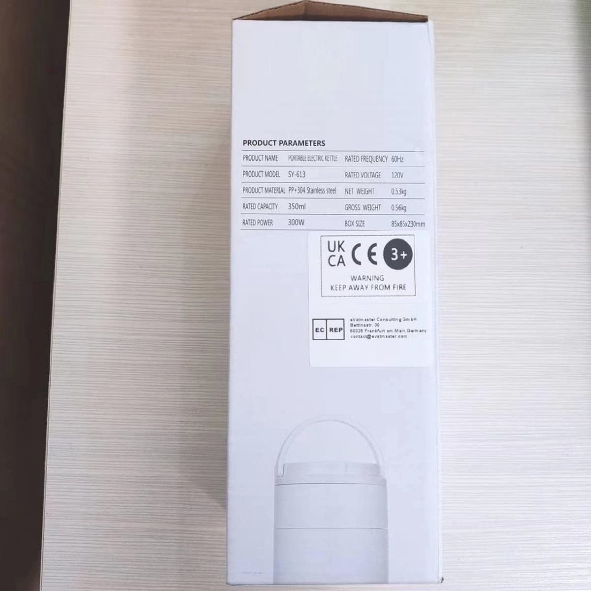 Elektrische Draagbare Waterkoker Mini Thermostaat