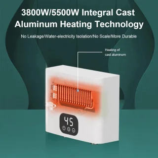Elektrische Instant Doorstroomboiler 5,5 kW