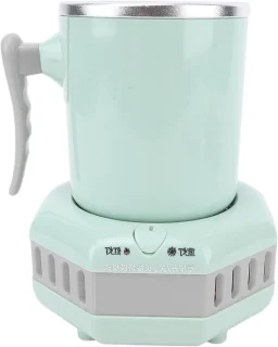 Elektrische koelbeker drankkoeler verwarmer 420 ml groen