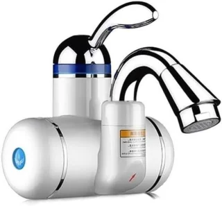 Elektrische kraan doorstroomboiler keuken zilver