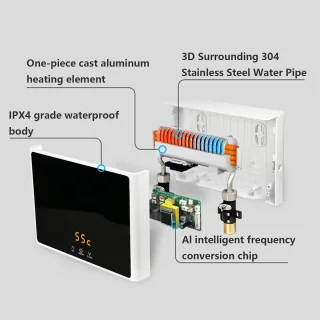 Elektrische mini-doorstroomboiler 3 kW
