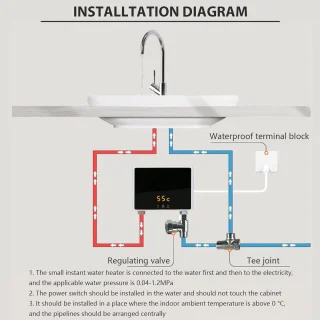 Elektrische mini-doorstroomboiler 3 kW