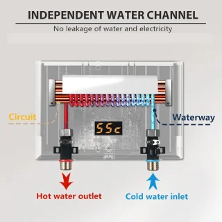Elektrische mini-doorstroomboiler 3 kW