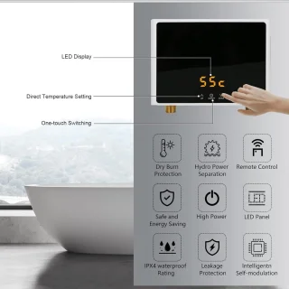 Elektrische mini-doorstroomboiler 3 kW