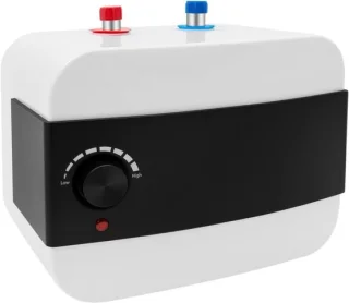 Elektrische ondertafelboiler warmwater 6 liter wit zwart
