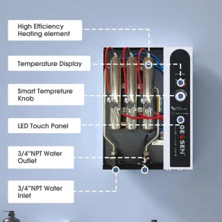 Elektrische tankloze doorstroomboiler 27 kW