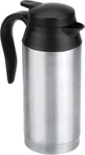 Elektrische verwarmingsbeker autoketel reismok - 750 ml - zilver