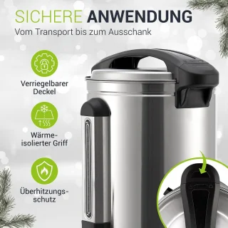 Elektrische Warme Dranken Dispenser 10 L RVS