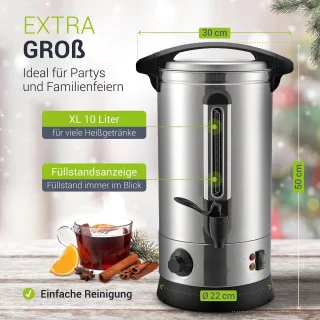 Elektrische Warme Dranken Dispenser 10 L RVS