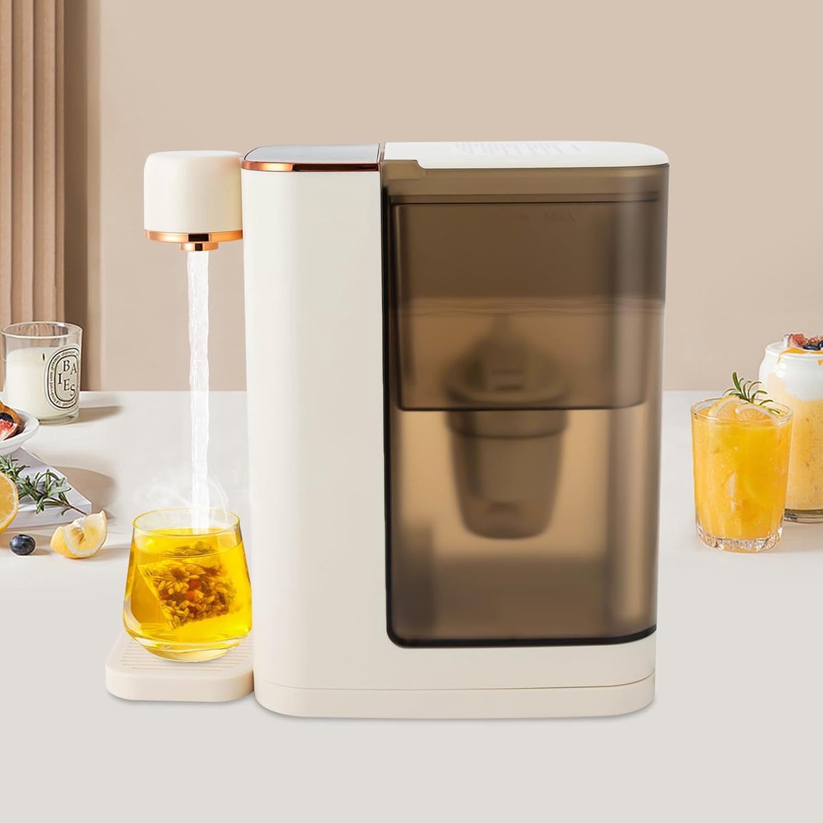 Elektrische warmwaterdispenser 3L beige