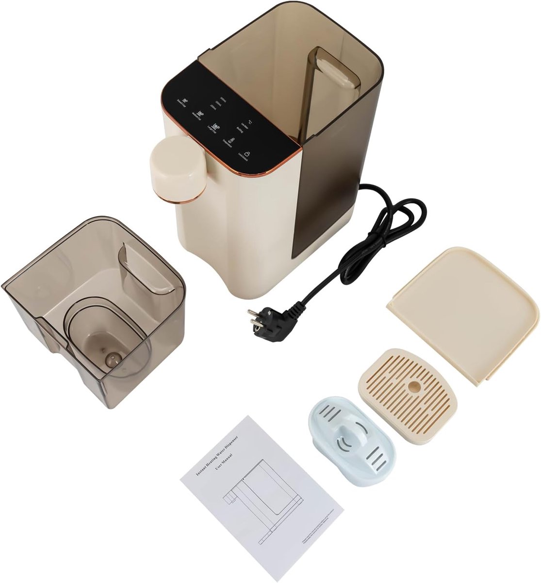Elektrische warmwaterdispenser 3L beige