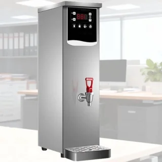 Elektrische warmwaterdispenser waterkoker urn zilver