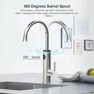 Elektrische warmwaterkraan voor keuken