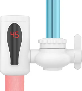 Elektrische warmwaterkraan - wit