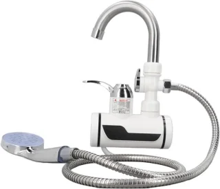 Elektrische warmwaterkraan - wit