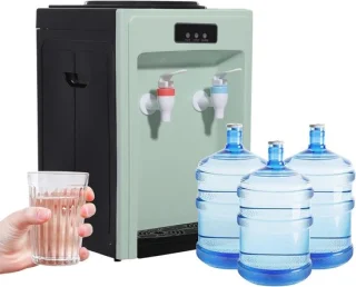 Elektrische waterdispenser 5-19 L Zwart/Groen