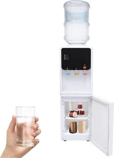 Elektrische waterdispenser - waterkoeler warmer - zwart wit