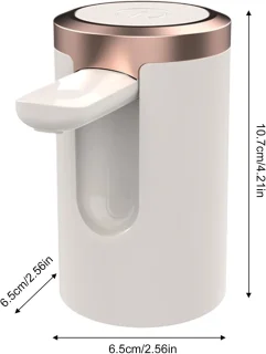 Elektrische Waterflesdispenser Wit 10,7x6,5x6,5 cm