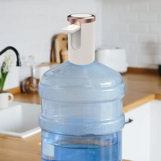 Elektrische Waterflesdispenser Wit 10,7x6,5x6,5 cm