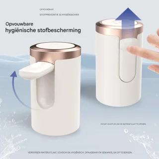 Elektrische Waterflesdispenser Wit 10,7x6,5x6,5 cm