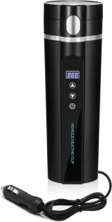 Elektrische waterkoker reisbeker 450 ml zwart
