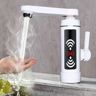 Elektrische Waterkraan - Directe Verwarmer - Wit