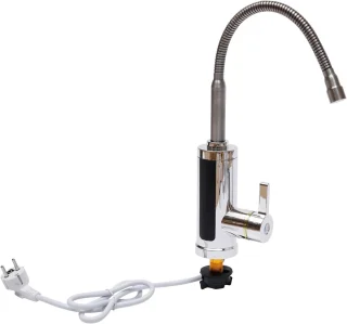Elektrische Waterkraan - Doorstroomboiler RVS Zwart