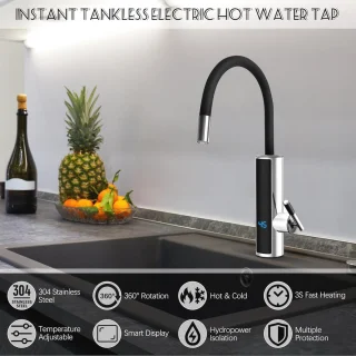 Elektrische waterkraan – doorstroomverwarmer