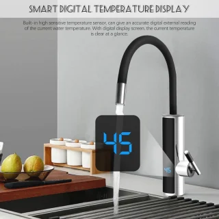 Elektrische waterkraan – doorstroomverwarmer