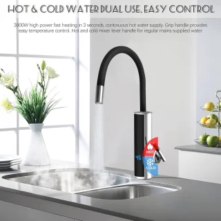 Elektrische waterkraan – doorstroomverwarmer