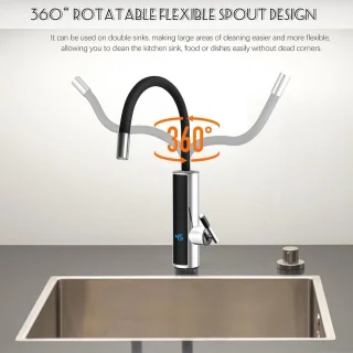 Elektrische waterkraan – doorstroomverwarmer