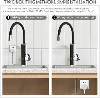 Elektrische waterkraan – doorstroomverwarmer