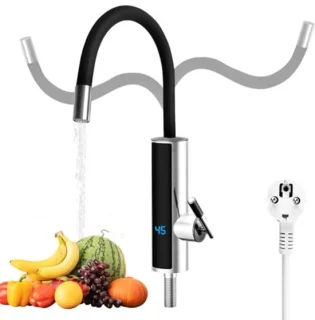 Elektrische waterkraan met doorstroomverwarmer