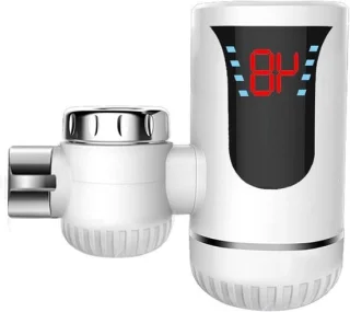 Elektrische waterkraan zwart