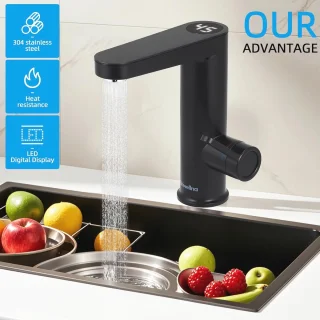 Elektrische waterverwarmer voor badkamer en keuken