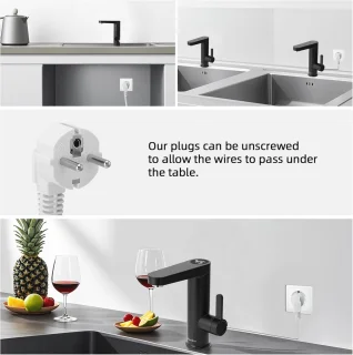 Elektrische waterverwarmer voor badkamer en keuken