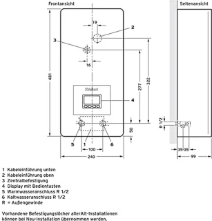 Elektronische Doorstroomboiler 21 kW