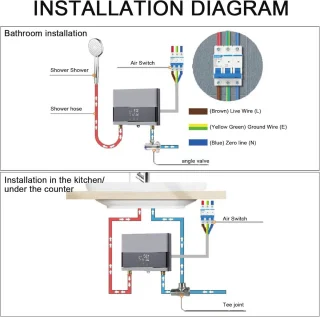 Elektronische doorstroomboiler 6 kW