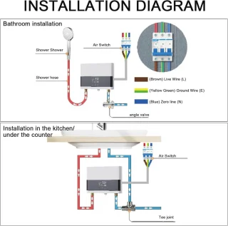 Elektronische Doorstroomboiler 6 kW