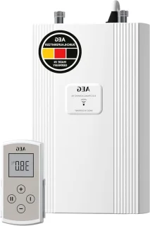 Elektronische doorstroomverwarmer compact wit
